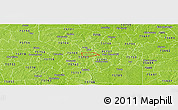 Physical Panoramic Map of ZIP code 75701