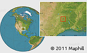 Satellite Location Map of ZIP code 75771