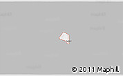 Gray 3D Map of ZIP code 75784, single color outside