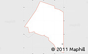 Silver Style Simple Map of ZIP code 75784