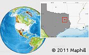 Physical Location Map of ZIP code 75789, highlighted country, highlighted state