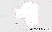 Silver Style Simple Map of ZIP code 75789