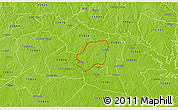Physical 3D Map of ZIP code 75904