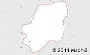 Silver Style Simple Map of ZIP code 75904