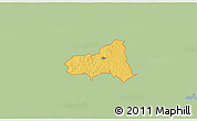Savanna Style 3D Map of ZIP code 75925, single color outside