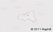 Silver Style 3D Map of ZIP code 75925, single color outside
