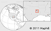 Blank Location Map of ZIP code 75925, highlighted country, highlighted county