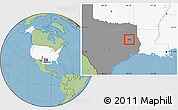 Savanna Style Location Map of ZIP code 75925, highlighted country, highlighted state