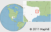 Savanna Style Location Map of ZIP code 75925, highlighted state