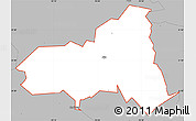 Gray Simple Map of ZIP code 75925