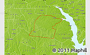 Physical Map of ZIP code 75935