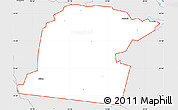 Silver Style Simple Map of ZIP code 75935