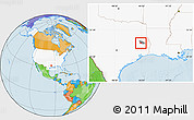 Political Location Map of ZIP code 75941, highlighted country, highlighted county