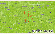 Physical 3D Map of ZIP code 75965
