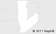 Silver Style Simple Map of ZIP code 75965