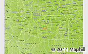 Physical Map of ZIP code 76015