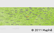 Physical Panoramic Map of ZIP code 76015