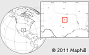 Blank Location Map of ZIP code 76031
