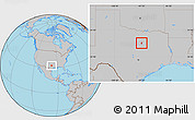 Gray Location Map of ZIP code 76031