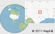 Savanna Style Location Map of ZIP code 76031, highlighted country, highlighted county