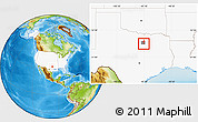 Physical Location Map of ZIP code 76060, highlighted country, highlighted county