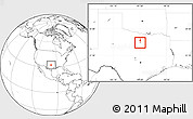 Blank Location Map of ZIP code 76086