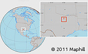 Gray Location Map of ZIP code 76086