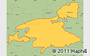 Savanna Style Simple Map of ZIP code 76087