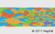 Political Panoramic Map of ZIP code 76108