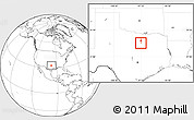 Blank Location Map of ZIP code 76115