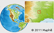 Physical Location Map of ZIP code 76115