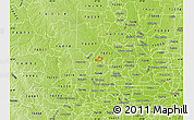 Physical Map of ZIP code 76178
