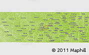 Physical Panoramic Map of ZIP code 76180