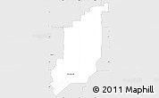 Silver Style Simple Map of ZIP code 76180
