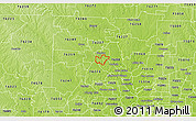 Physical 3D Map of ZIP code 76205