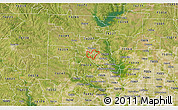 Satellite 3D Map of ZIP code 76205