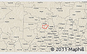 Shaded Relief 3D Map of ZIP code 76205