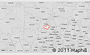 Silver Style 3D Map of ZIP code 76205