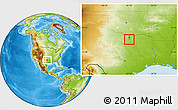 Physical Location Map of ZIP code 76205