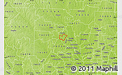 Physical Map of ZIP code 76205