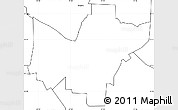Blank Simple Map of ZIP code 76205