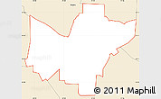 Classic Style Simple Map of ZIP code 76205