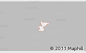 Gray 3D Map of ZIP code 76207, single color outside