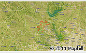 Satellite 3D Map of ZIP code 76207