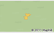 Savanna Style 3D Map of ZIP code 76207, single color outside