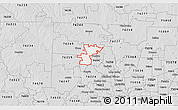Silver Style 3D Map of ZIP code 76207