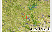 Satellite Map of ZIP code 76207