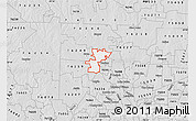 Silver Style Map of ZIP code 76207
