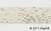 Classic Style Panoramic Map of ZIP code 76207