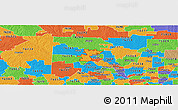Political Panoramic Map of ZIP code 76207